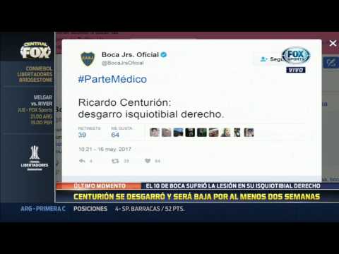 Se confirmó el desgarro de Ricardo Centurión en el isquiotibal