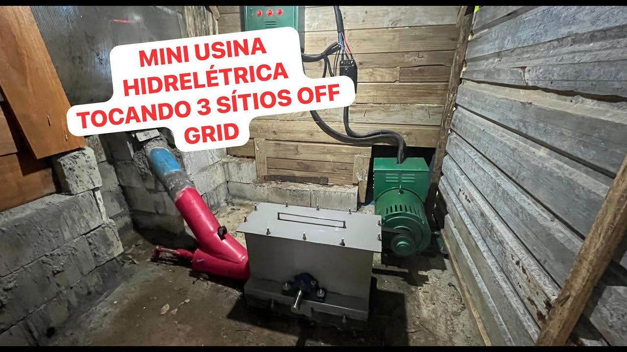 MINI USINA HIDRELÉTRICA TOCANDO 3 SÍTIOS OFF GRID