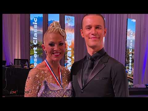 Iaroslav Bieliei- Paige Riffle Pro/Am Open Gold Senior 1 Winners at Desert Classic Dancesport 2021