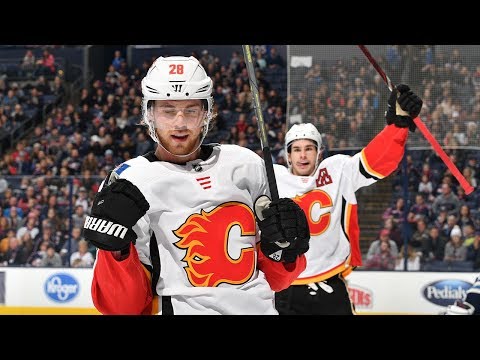 Flames' offense produces nine goals against Blue Jackets