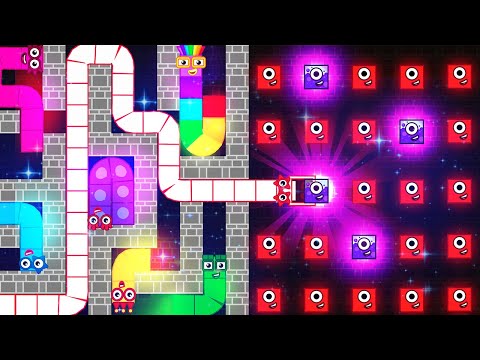 Ultimate Numberblocks Snake in the Hardest Apple Worm Maze Mayhem