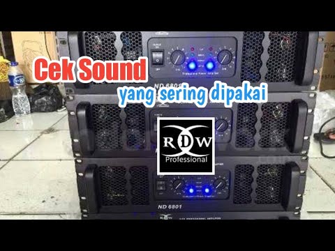 Lagu Cek sound yg dipakai RDW