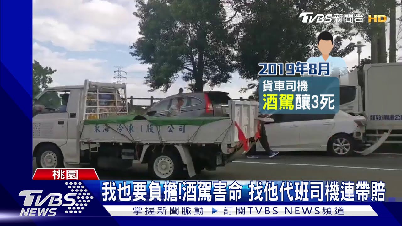 我也要負擔！酒駕害命　找他代班司機連帶賠