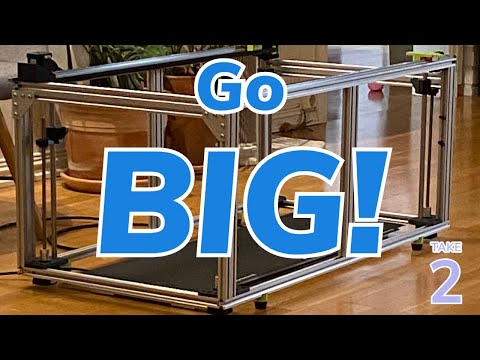 Large DIY 3D printer 1 - design and build