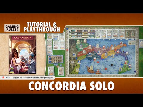 Concordia Solitaria - Tutorial and Playthrough