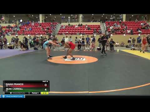 195 Lbs Quarterfinal - Isaiah Francis, TX Vs Sean Carroll, KS 36bb