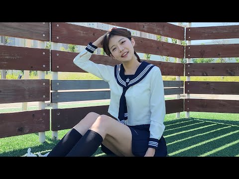 [4k]일본감성 세라복입고 나가봤어요:) 코스프레 룩북!!