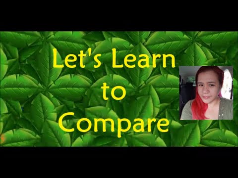 Let's Learn to Compare! For Preschool