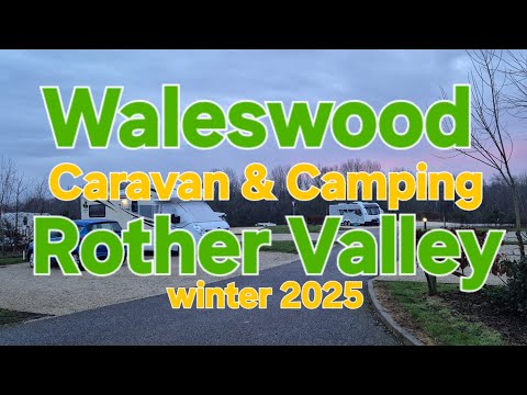 Waleswood Caravan And Camping Site Rother Valley Sheffield South Yorkshire. January 2025