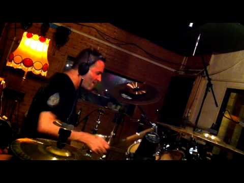 John Macaluso recording Unwritten Pages' new album 