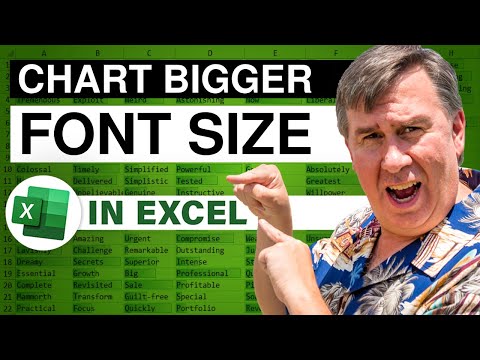Increase Chart Font Size - 1131 - Learn Excel from...