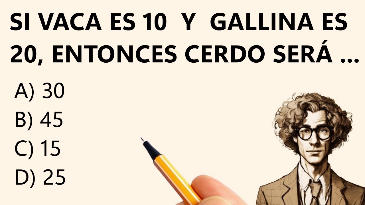 🔥7 PREGUNTAS DE RAZONAMIENTO LÓGICO - Nivel 1 - Prof. Bruno Colmenares