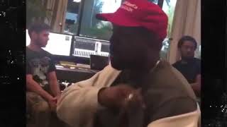 Kanye West Spits A Freestyle With A Donald Trump Cap