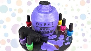 OPI Nail Polish Bottle Cake from Cookies Cupcakes and Cardio