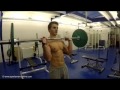 Bas gym workout and posing