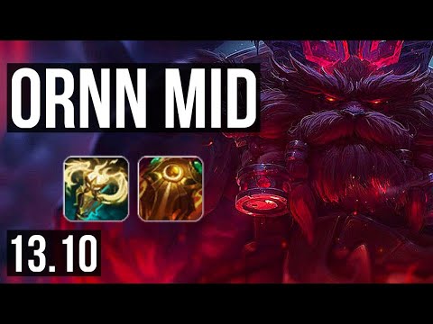 ORNN vs ZED (MID) | 2.7M mastery, 1200+ games, 1/1/6 | KR Master | 13.10