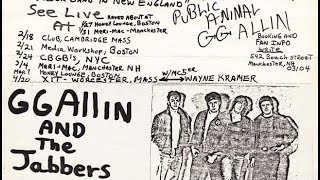 GG Allin And The Jabbers - NYC Tonight (Live at Club Meri-mac 1/31/82)