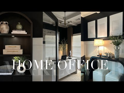 HOME OFFICE MAKEOVER | DECORATE WITH + EASY DIY HOME DECOR