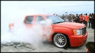 HPT Truck Shootout 2014 Burn Out Contest @Royal Purple Raceway
