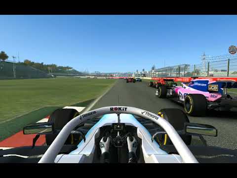 George Russell got taken out!