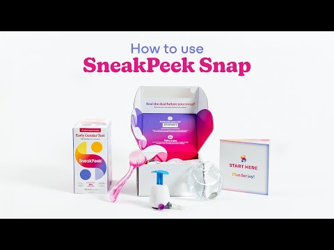 How to use SneakPeek Early Gender At-Home Snap Test