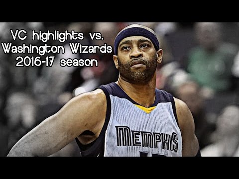 Vince Carter 12 pts, 3 stl & 2 reb @ Wizards (NBA RS 2016/2017) - 18.01.2017 (Grizzlies Feed)