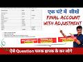 Final Account With Adjustments One Shot एक घंटे में सीखें Trading Profit