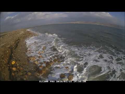 Beach ridge formation in the Dead Sea