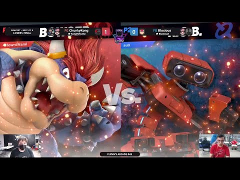 Flynn's Arcade 043 Losers Finals- ChunkyKong (Rob) Vs. Bluxious (Bowser) SSBU ULTIMATE