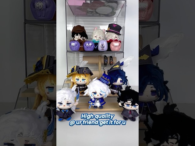 Vídeo relacionado con UTIEHD Conjunto de llaveros de personajes de Genshin Impact, 3 piezas de llaveros acrílicos de figuras de anime (Furina/Neuvillette/Wriothesley)