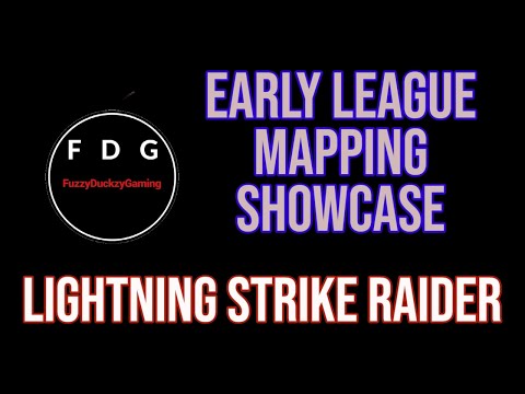 Lightning Strike Raider Early League Mapping Showcase (No End Game Gear) Path of Exile