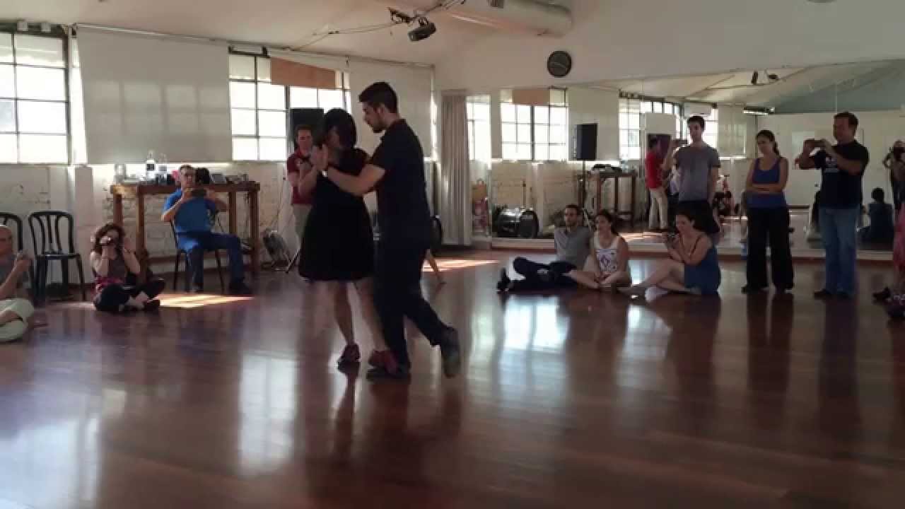 Sebastian Jimenez & Maria Ines Bogado.  Tel Aviv Tango Festival 2015  Workshop: Sacadas and barridas