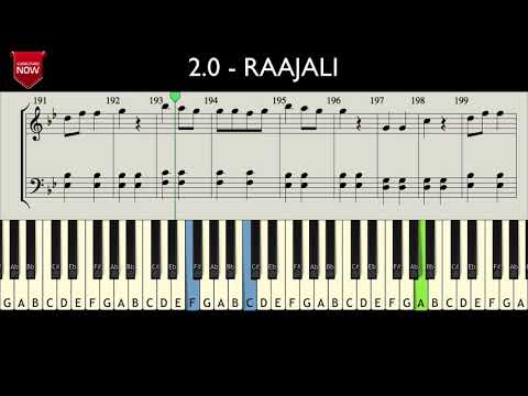 2.0 - RAAJALI ( HOW TO PLAY ) MUSIC NOTES