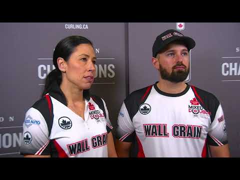 2018 Canad Inns Canadian Mixed Doubles Trials - Media Scrum - Draw 9