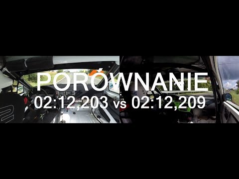 P.Jusiak vs A.Borczyk Korczyna GSMP 2018, niedziela I podjazd, porównanie