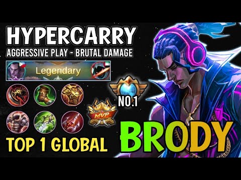Best Build Brody For 2021 || Aggressive Brody Top 1 Global Build - Mobile Legends