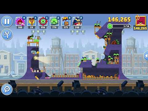 Angry Birds Friends Level 10 Tournament 1708 three stars NO POWER-UP walkthrough 2026-02-28