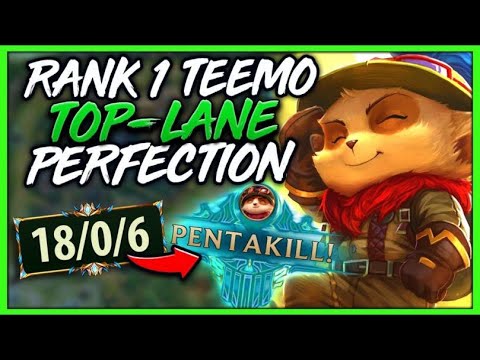 #1 TEEMO WORLD IS AN S+ TIER TOP-LANER (PERFECT STRATEGY) - League of Legends