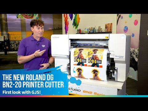 Roland DG BN2-20 printer/cutter - first look with the GJS team!