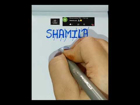 SHAMILA LOGO💥|comment your name's👀|please subscribe and like for more videos❤️|#logo #youtubeshorts