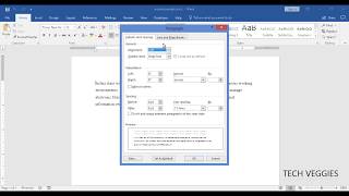 Applying First Line Indent in Microsoft Word 2016 | Tech Veggies