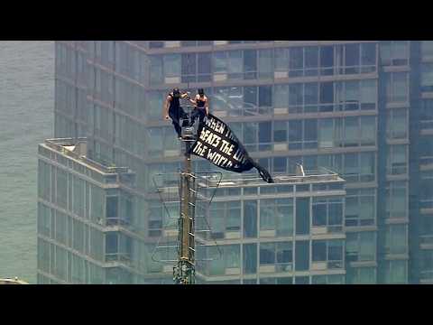 Video Thumbnail: Couple climbs Empire State Building, gets engaged, then arrested