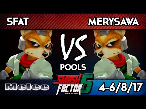 Smash Factor 6 - CLG | SFAT (Fox) Vs. MerySawa (Fox/Doc) - Melee Pools