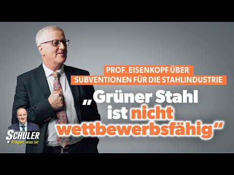 Prof. Eisenkopf on subsidies for the steel industry: "Green steel is not competitive"