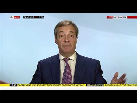We are coming towards the end of May's reign - Nigel Farage
