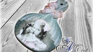 Decoupage Tutorial - how to draw lace curtain