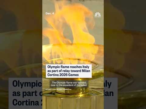 Olympic flame reaches Italy as part of relay toward Milan Cortina 2026 Games