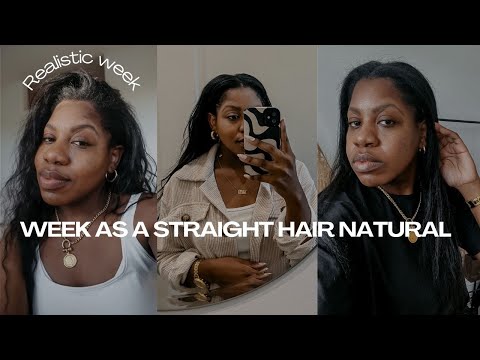Realistic week as a 4C straight hair natural