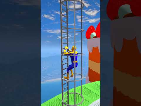 GTA 5 Epic Water Ragdolls Spider Man Jumps Fails ep 2212 #shorts