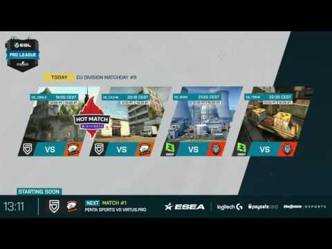 LIVE: Flipsid3 Tactics vs G2 Kinguin - ESL Pro League | pro.eslgaming.com/csgo